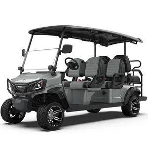 Brand Electric Golf Car Smart Lithium Battery 4+2 Seats Golf Cart