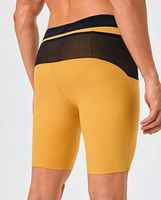 Shorts de sport pour homme avec découpe laser, shorts de compression actifs unis, logo personnalisé, shorts de course élastiques côtelés