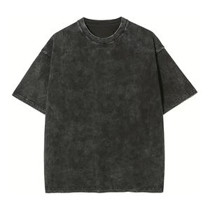 เสื้อยืดผู้ชายไซส์ใหญ่พิเศษเปิดไหล่ปล่อยชายเสื้อยืดทรงหลวมไซส์ใหญ่300กรัม - Product Image 6