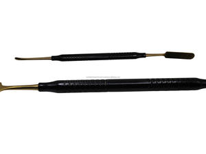 Élévateur périostal manuel ergonomique double extrémité de qualité supérieure, en acier inoxydable noir et or avec revêtement plasma, instrument chirurgical dentaire - Product Image 4