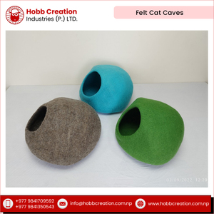 Tùy Chỉnh Thiết Kế Thân Thiện Với Môi Làm Bằng Tay Len Cảm Thấy Mèo Hang Cao Thoải Mái Có Thể Giặt Trong Nhà Giường Vật Nuôi Chất Lượng Tốt Nhất Cho Mùa Đông Số Lượng Lớn - Product Image 4