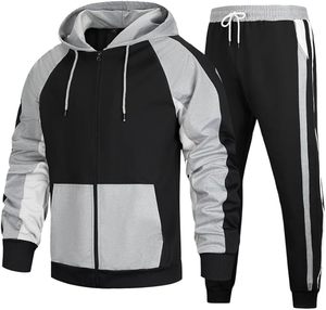 Conjunto Deportivo Personalizado con Capucha para Invierno, Alta Calidad, 100% Algodón, Unisex, Ropa Deportiva Lisa, Conjunto de Chándal Informal - Product Image 3