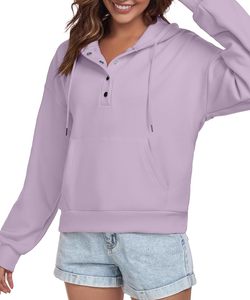 เสื้อฮู้ดแนวสตรีทใส่ได้ทั้งชายและหญิงคอตตอน1/4มีกระดุมผ้าฟลีซกระดุม100% เสื้อกันหนาวมีฮู้ดคอลเลกชันแฟชั่นฤดูหนาวออกแบบได้ตามต้องการ - Product Image 5