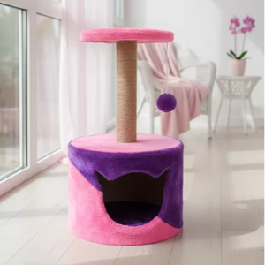 Griffoir pour chats Amistar Berry House de haute qualité, adapté à toutes les races et tailles de chats. - Product Image 1