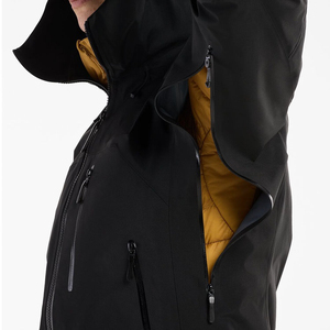 El mejor diseño, chaqueta de lluvia informal para mujer, cortavientos impermeable transpirable, relleno de algodón, personalizado, elegante, ecológico, crudo - Product Image 3