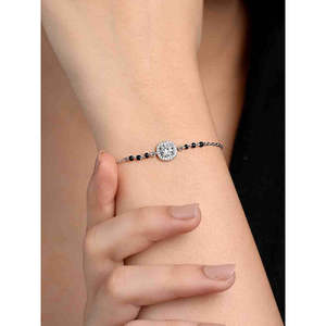 NOVAMART Fine Buy Pure Silver Mangalsutra Bracelets Fine Beaded Gift for <b>Wives</b> Wholesale Export - Product Image 4