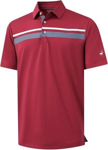 Camisetas Polo de Manga Corta, Secado Rápido, Ligeras, Deportivas, Casuales, con Estampado de Rayas, para Golf, para Hombre - Product Image 3