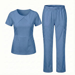 Conjuntos de Uniformes Médicos Personalizados para Hospital, Uniformes de Enfermera para Mujer, Trajes Quirúrgicos Dentales para Doctor, Tops de Tela Elástica de Spandex, Conjuntos de Uniformes Médicos - Product Image 5
