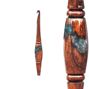 Ensemble de crochets en résine et palissandre faits à la main Aiguilles à tricoter ergonomiques (3.0mm-12mm) pour tricoter et crocheter - Product Image 1