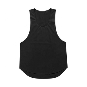 Personalizado al por mayor poliéster espacios en blanco entrenamiento de secado rápido equipado gimnasio deportes tanques Top hombres - Product Image 1