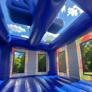 Château gonflable commercial à thème ballons pour fêtes d'anniversaire, événements extérieurs et location en foire - Product Image 5
