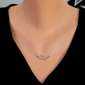 Collar de Plata de Ley 925 con Alas de Ángel Blancas para Regalo en Ocasiones Especiales - Product Image 5