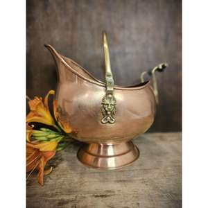 High-quality Copper <b>Coal</b> Bucket with Timeless Vintage Style & Designed to Hold <b>Coal</b> by the Fireplace and Enhance the Room - Product Image 6