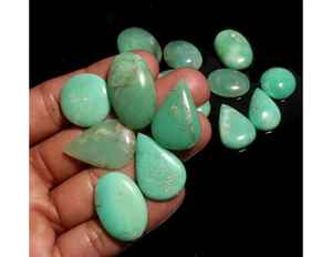 Cabujón de piedras preciosas sueltas de crisoprasa Natural de alta calidad, piedra curativa verde en forma de mezcla, MOQ 100 Uds. Para la fabricación de joyas - Product Image 4