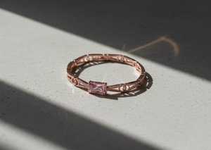 โรสโรเดียมขัดเงาหรูหราสไตล์แฟนซีของ Kada AD เครื่องประดับหินใส่ไปปาร์ตี้สำหรับผู้หญิงและเพื่อนเจ้าสาว - Product Image 2