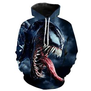Sweats à capuche Venom Hiver Broderie Impression 3D Streetwear Hommes Femmes Coupe régulière Polaires Pulls Survêtements - Product Image 1
