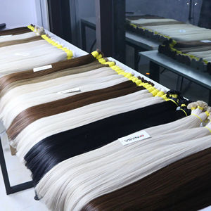 Extensions de cheveux en vrac les plus vendues cheveux vierges vietnamiens Double noyade 100 grammes Couleurs claires 18 pouces - Product Image 1