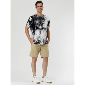 Camisetas de manga corta casuales con estampado deportivo de diseño sólido y de la mejor calidad, con impresión digital, etiqueta privada y efecto tie-dye. - Product Image 4