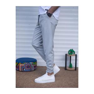 Pantaloni da jogger da uomo con elastico in vita e polsini elasticizzati stringati