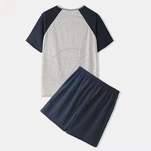 Ensemble de vêtements de sport d'été unisexe pour hommes T-shirts respirants avec logo Short décontracté grande taille Offre Spéciale coupe-vent avec quantité minimale de commande bas - Product Image 2
