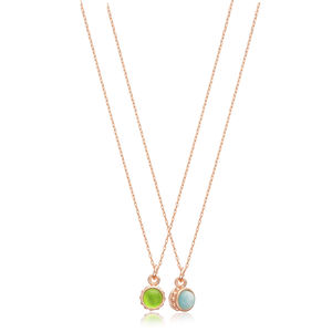 Doble Color bola diseño mujer encanto collar joyería hecha a mano al por mayor 925 joyería de plata esterlina - Product Image 6
