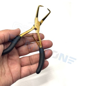 คีมเปิดต่อผมสแตนเลสแบบมืออาชีพ ขนาด 5.5 นิ้ว สีทอง |   เครื่องมือถอดต่อผมแบบไมโคร/นาโนริง - Product Image 6