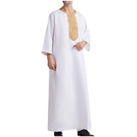 Caftan islamique traditionnel musulman personnalisé pour hommes Robe & Robes du Qatar Dubaï Arabie Saoudite Nouveau design Long Thobe