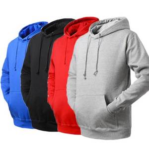 2023 2024 hommes 100% coton sweat à capuche poids lourd polaire pull col rond pull Fitness vêtements de sport pour l'hiver - Product Image 3