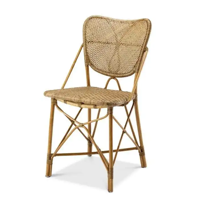 Großhandel hochwertige Vintage Rattan Kolonie Esszimmers tuhl mit Armlehnen neues Design aus Vietnam