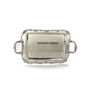 Plateau à chocolat en acier inoxydable Plateau à chocolat fait main plaqué argent Vente chaude Nouveau plateau à chocolat fantaisie - Product Image 1