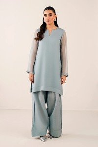 Traje tradicional paquistaní Shalwar Kameez largo clásico para mujer, ropa de fiesta y eventos formales - Product Image 5