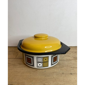 Cazuela de Cerámica Amarilla para Cocinar, Hornear y Servir Comidas en el Hogar, Vajilla y Presentación Elegante de Alimentos - Product Image 3