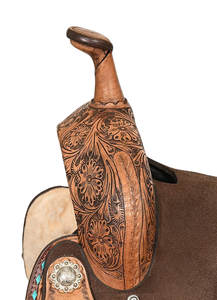 Selle Western en cuir véritable de qualité supérieure pour cheval Selle de course pour équitation Selle Western - Product Image 2