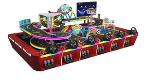 Xu hoạt động tùy chỉnh trò chơi đua xe trong nhà của trẻ em với hệ thống cạnh tranh cho trung tâm mua sắm - Product Image 6