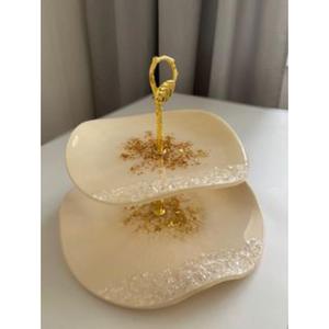 ที่ตั้งเค้กเรซินซึ่งได้รับแรงบันดาลใจจากนักออกแบบพร้อมการตกแต่งระดับพรีเมียมสำหรับการจัดวางโต๊ะของหวานที่มีสไตล์และทันสมัย - Product Image 6