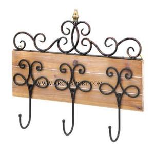 Lot de 3 crochets et cintres muraux en aluminium poli or de grande taille Crochets et cintres décoratifs uniques de style nouveau pour la maison - Product Image 5