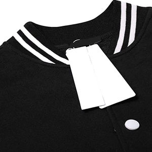 Chaqueta universitaria Letterman de algodón para hombre 2025, nueva chaqueta de invierno con decoración de bordado frontal, cuello levantado - Product Image 5