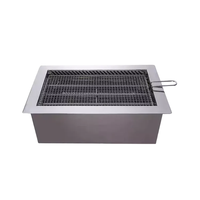 Grill coréen sans fumée au charbon de bois, barbecue de restaurant