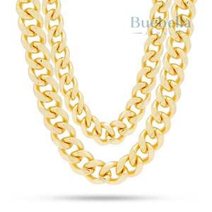 Chaîne à maillons cubains Miami en argent sterling 925 pour hommes Collier hip-hop style rappeur avec bijoux en moissanite de 12mm - Product Image 1