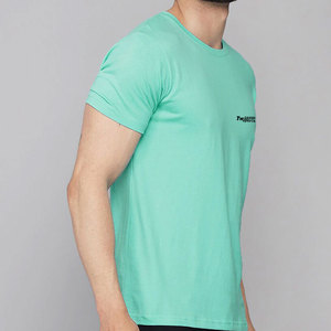 T-shirt noir uni pour homme, personnalisable en gros, haute qualité, 100% coton, col rond, manches courtes, coupe classique, séchage rapide - Product Image 2