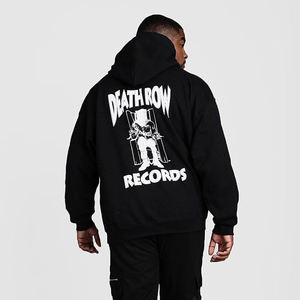 Sudadera con capucha de peso pesado de 450gsm con logotipo personalizado del fabricante 100% algodón Puff Print Oversized Pullover No String Solid Fashion Men - Product Image 4