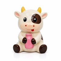 Jouet Squishy Vache Mignonne en PU à Remontée Lente, Anti-Stress et Décompression pour Adultes, Vente en Gros