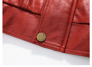 Chaqueta de cuero PU para hombre y mujer, chaqueta de poliuretano Unisex, chaquetas de piel sintética para motorista, abrigos para hombre, cárdigan - Product Image 5