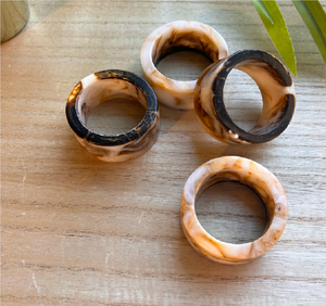 New Resin Eco-Friendly Luxury Modern High Quality Napkin <b>Ring</b> Simple <b>Circle</b> Custom Color Creative Home Decorative Business Gifts - Product Image 3