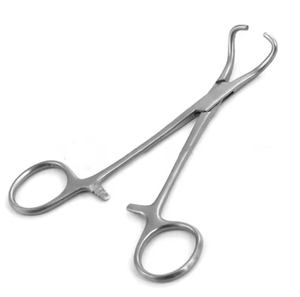 ที่หนีบผ้าแบบแมนนวลพร้อมลูกบอลและซ็อกเก็ตที่ใช้สำหรับงานผ่าตัดขนาด11.5ซม.-14ซม. ทำจากสเตนเลสสตีล - Product Image 1