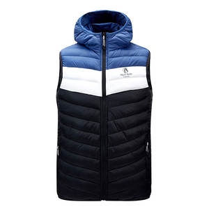 Chaleco acolchado de invierno informal cómodo para hombre Prendas de abrigo impermeables de nailon/poliéster - Product Image 1