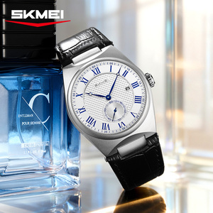 Nuovo Orologio al Quarzo SKMEI 9390 con Quadrante Piccolo ed Elegante, <span class=keywords><strong>Cinturino</strong></span> in <span class=keywords><strong>Pelle</strong></span>, Cassa in Lega, Impermeabile - Vendita all'Ingrosso Diretta dalla Fabbrica - Product Image 1