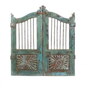 Handmade Wooden Vintage <b>Rustic</b> Dog Gate with Original Antique Paint for <b>Home</b> & Gardening <b>Decor</b> - Product Image 3