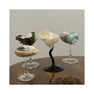 Offre Spéciale: verres à vin coquillage du Vietnam, tasses artisanales en coquille de conque pour une décoration de mariage élégante - Product Image 3
