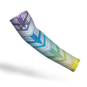 Manches de compression longues personnalisées pour hommes, imprimées, pour le soutien des bras, tissu en polyester respirant, vêtements de sport, course à pied et fitness - Product Image 5